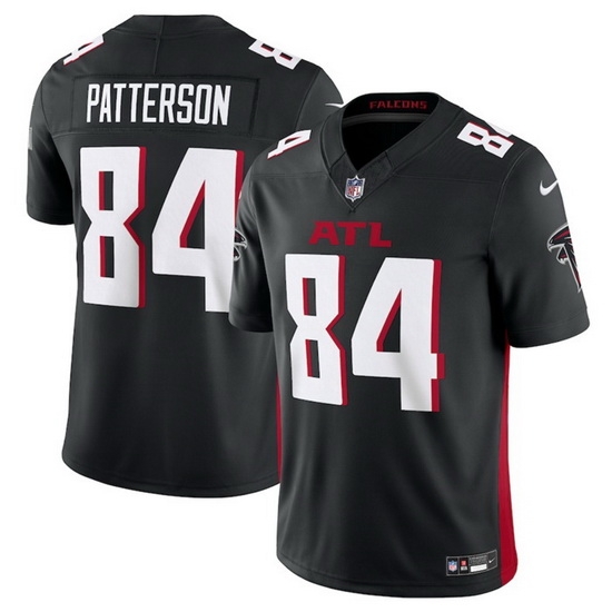 Men Atlanta Falcons 84 Cordarrelle Patterson Black 2023 F.U.S.E. Vapor Untouchable Limited Stitched Football Jersey Men Atlanta Falcons 84 Cordarrelle Patterson Black 2023 F.U.S.E. Vapor Untouchable Limited Stitched Football Jersey