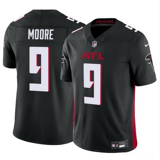Men Atlanta Falcons 9 Rondale Moore Black 2023 F U S E Vapor Untouchable Limited Stitched Football Jersey Men Atlanta Falcons 9 Rondale Moore Black 2023 F U S E Vapor Untouchable Limited Stitched Football Jersey