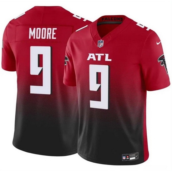 Men Atlanta Falcons 9 Rondale Moore Red Black 2023 F U S E Vapor Untouchable Limited Stitched Football Jersey Men Atlanta Falcons 9 Rondale Moore Red Black 2023 F U S E Vapor Untouchable Limited Stitched Football Jersey