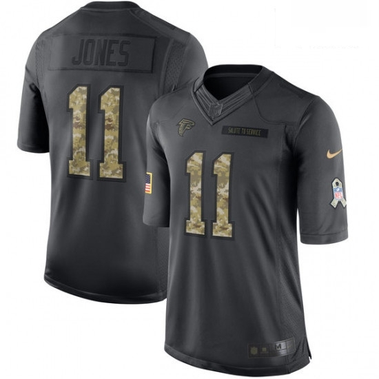 Men Nike Atlanta Falcons 11 Julio Jones Limited Black 2016 Salute to Service NFL Jersey Men Nike Atlanta Falcons 11 Julio Jones Limited Black 2016 Salute to Service NFL Jersey