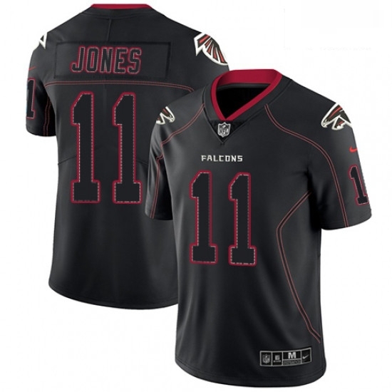 Men Nike Atlanta Falcons 11 Julio Jones Limited Lights Out Black Rush NFL Jersey Men Nike Atlanta Falcons 11 Julio Jones Limited Lights Out Black Rush NFL Jersey