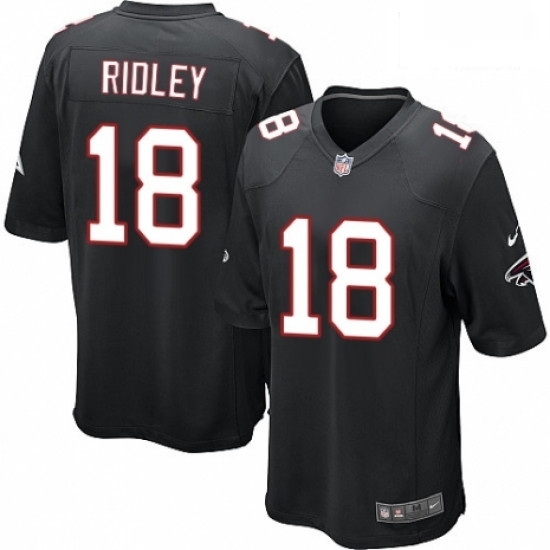 Men Nike Atlanta Falcons 18 Calvin Ridley Game Black Alternate NFL Jersey Men Nike Atlanta Falcons 18 Calvin Ridley Game Black Alternate NFL Jersey