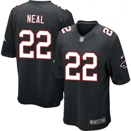 Men Nike Atlanta Falcons 22 Keanu Neal Game Black Alternate NFL Jersey Men Nike Atlanta Falcons 22 Keanu Neal Game Black Alternate NFL Jersey