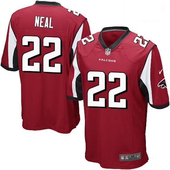 Men Nike Atlanta Falcons 22 Keanu Neal Game Red Team Color NFL Jersey Men Nike Atlanta Falcons 22 Keanu Neal Game Red Team Color NFL Jersey
