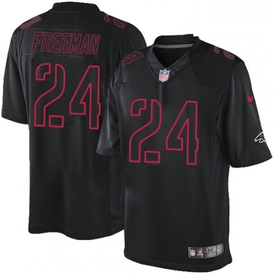 Men Nike Atlanta Falcons 24 Devonta Freeman Limited Black Impact NFL Jersey Men Nike Atlanta Falcons 24 Devonta Freeman Limited Black Impact NFL Jersey