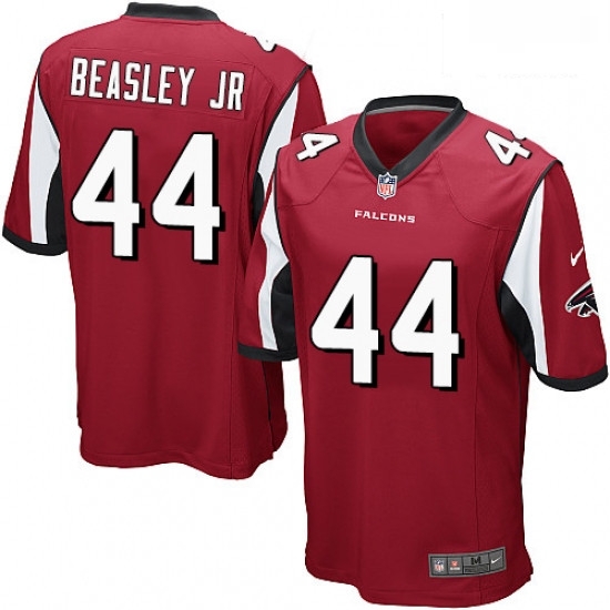 Men Nike Atlanta Falcons 44 Vic Beasley Game Red Team Color NFL Jersey Men Nike Atlanta Falcons 44 Vic Beasley Game Red Team Color NFL Jersey