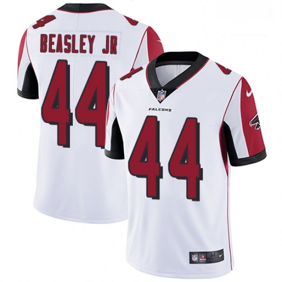 Men Nike Atlanta Falcons 44 Vic Beasley White Vapor Untouchable Limited Player NFL Jersey Men Nike Atlanta Falcons 44 Vic Beasley White Vapor Untouchable Limited Player NFL Jersey