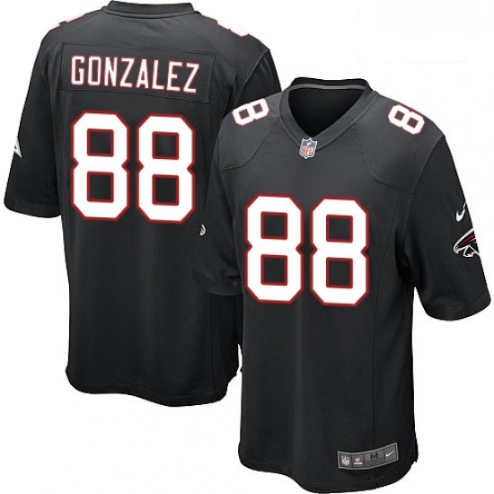 Men Nike Atlanta Falcons 88 Tony Gonzalez Game Black Alternate NFL Jersey Men Nike Atlanta Falcons 88 Tony Gonzalez Game Black Alternate NFL Jersey
