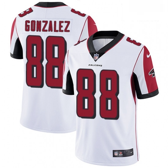 Men Nike Atlanta Falcons 88 Tony Gonzalez White Vapor Untouchable Limited Player NFL Jersey Men Nike Atlanta Falcons 88 Tony Gonzalez White Vapor Untouchable Limited Player NFL Jersey