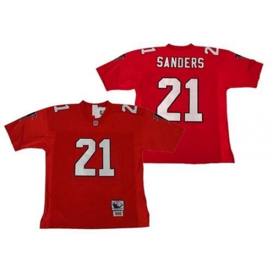 Men Nike Falcons #21 Deion Sanders Red Stitched 1994 Authentic NFL Throwback Jersey Men Nike Falcons #21 Deion Sanders Red Stitched 1994 Authentic NFL Throwback Jersey