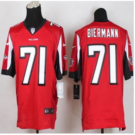 NEW Atlanta Falcons #71 Kroy Biermann Red Team Color Men Stitched NFL Elite Jersey NEW Atlanta Falcons #71 Kroy Biermann Red Team Color Men Stitched NFL Elite Jersey