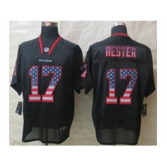 Nike Atlanta Falcons 17 Hester Black Elite USA Flag Fashion NFL Jersey Nike Atlanta Falcons 17 Hester Black Elite USA Flag Fashion NFL Jersey