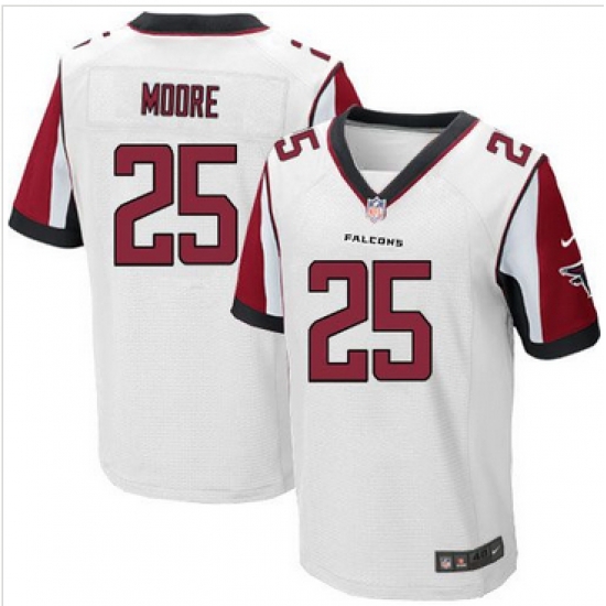Nike Atlanta Falcons #25 William Moore White Mens Stitched NFL Elite Jersey Nike Atlanta Falcons #25 William Moore White Mens Stitched NFL Elite Jersey