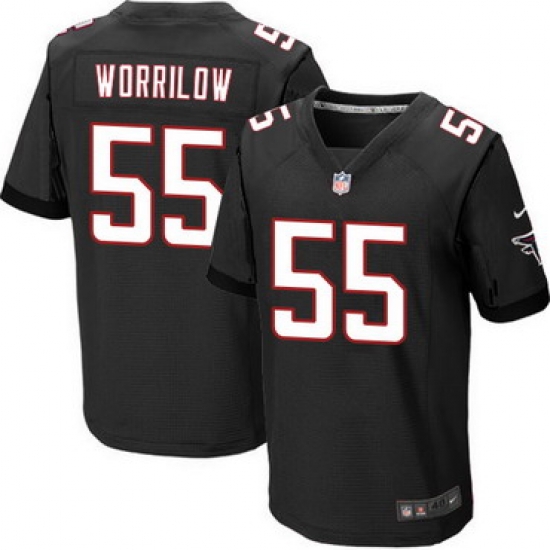 Nike Atlanta Falcons #55 Paul Worrilow Black Alternate Men 27s Stitched NFL Elite Jersey Nike Atlanta Falcons #55 Paul Worrilow Black Alternate Men 27s Stitched NFL Elite Jersey
