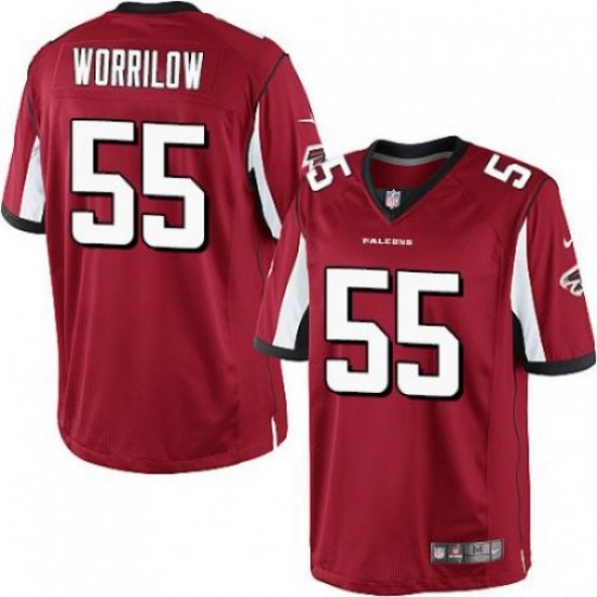 Nike Atlanta Falcons #55 Paul Worrilow Red Team Color Men 27s Stitched NFL Elite Jersey Nike Atlanta Falcons #55 Paul Worrilow Red Team Color Men 27s Stitched NFL Elite Jersey