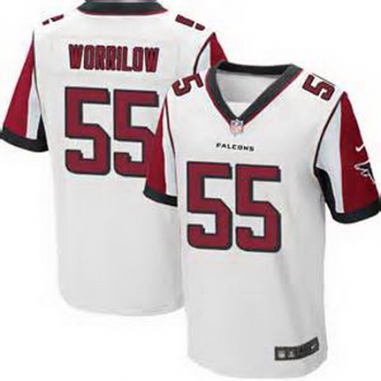 Nike Atlanta Falcons #55 Paul Worrilow White Mens Stitched NFL Elite Jersey Nike Atlanta Falcons #55 Paul Worrilow White Mens Stitched NFL Elite Jersey