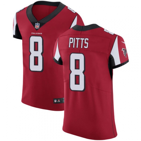 Nike Atlanta Falcons 8 Kyle Pitts Red Team Color Men Stitched NFL Vapor Untouchable Elite Jersey Nike Atlanta Falcons 8 Kyle Pitts Red Team Color Men Stitched NFL Vapor Untouchable Elite Jersey