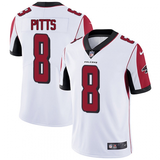 Nike Atlanta Falcons 8 Kyle Pitts White Men Stitched NFL Vapor Untouchable Limited Jersey Nike Atlanta Falcons 8 Kyle Pitts White Men Stitched NFL Vapor Untouchable Limited Jersey