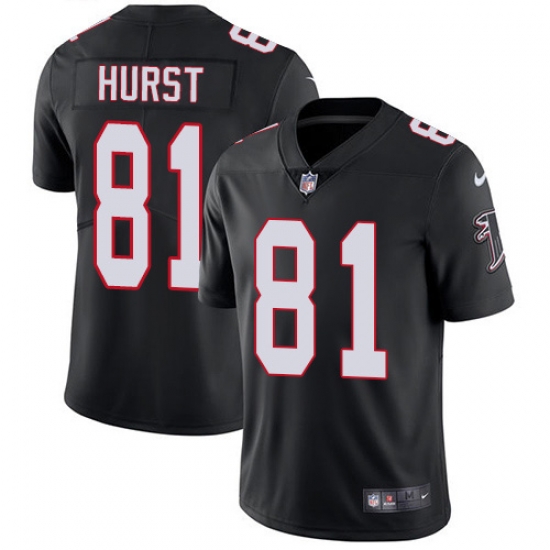 Nike Atlanta Falcons 81 Hayden Hurst Black Alternate Men Stitched NFL Vapor Untouchable Limited Jersey Nike Atlanta Falcons 81 Hayden Hurst Black Alternate Men Stitched NFL Vapor Untouchable Limited Jersey