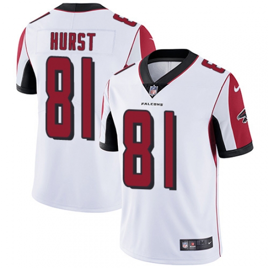Nike Atlanta Falcons 81 Hayden Hurst White Men Stitched NFL Vapor Untouchable Limited Jersey Nike Atlanta Falcons 81 Hayden Hurst White Men Stitched NFL Vapor Untouchable Limited Jersey