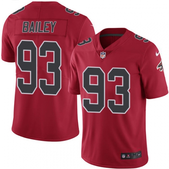 Nike Atlanta Falcons 93 Allen Bailey Red Men Stitched NFL Limited Rush Jersey Nike Atlanta Falcons 93 Allen Bailey Red Men Stitched NFL Limited Rush Jersey