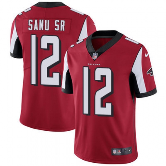 Nike Falcons #12 Mohamed Sanu Sr Red Team Color Mens Stitched NFL Vapor Untouchable Limited Jersey Nike Falcons #12 Mohamed Sanu Sr Red Team Color Mens Stitched NFL Vapor Untouchable Limited Jersey