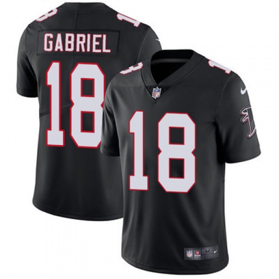 Nike Falcons #18 Taylor Gabriel Black Alternate Mens Stitched NFL Vapor Untouchable Limited Jersey Nike Falcons #18 Taylor Gabriel Black Alternate Mens Stitched NFL Vapor Untouchable Limited Jersey