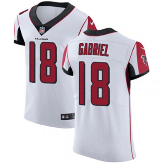 Nike Falcons #18 Taylor Gabriel White Mens Stitched NFL Vapor Untouchable Elite Jersey Nike Falcons #18 Taylor Gabriel White Mens Stitched NFL Vapor Untouchable Elite Jersey