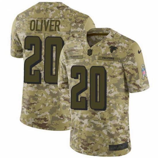 Nike Falcons #20 Isaiah Oliver Camo Mens Stitched NFL Limited 2018 Salute To Service Jersey Nike Falcons #20 Isaiah Oliver Camo Mens Stitched NFL Limited 2018 Salute To Service Jersey