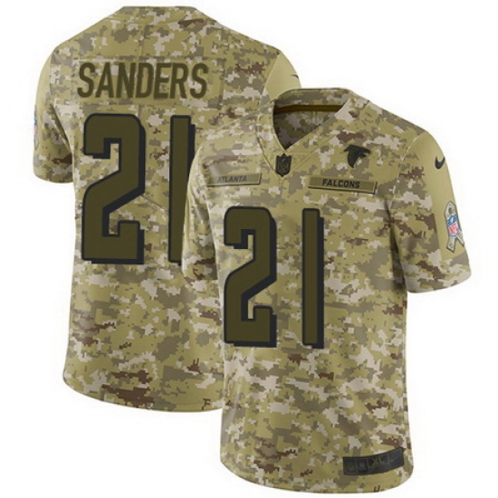 Nike Falcons #21 Deion Sanders Camo Mens Stitched NFL Limited 2018 Salute To Service Jersey Nike Falcons #21 Deion Sanders Camo Mens Stitched NFL Limited 2018 Salute To Service Jersey