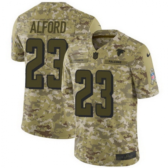 Nike Falcons #23 Robert Alford Camo Mens Stitched NFL Limited 2018 Salute To Service Jersey Nike Falcons #23 Robert Alford Camo Mens Stitched NFL Limited 2018 Salute To Service Jersey