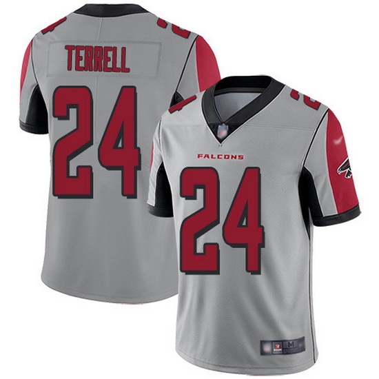 Nike Falcons 24 A J Terrell Silver Men Stitched NFL Limited Inverted Legend Jersey Nike Falcons 24 A J Terrell Silver Men Stitched NFL Limited Inverted Legend Jersey