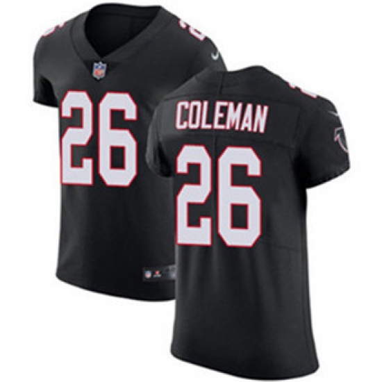 Nike Falcons #26 Tevin Coleman Black Alternate Mens Stitched NFL Vapor Untouchable Elite Jersey Nike Falcons #26 Tevin Coleman Black Alternate Mens Stitched NFL Vapor Untouchable Elite Jersey