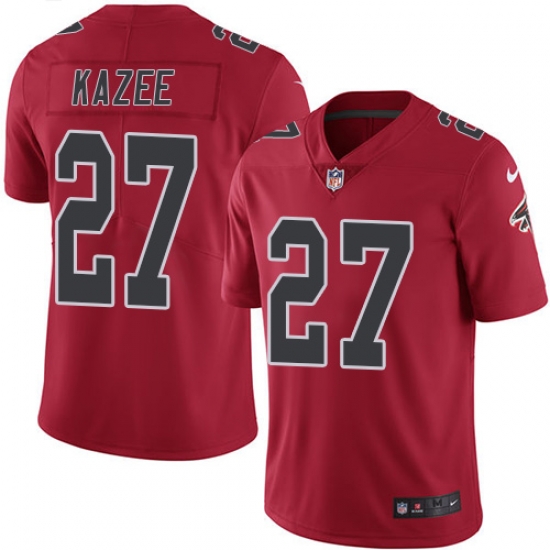 Nike Falcons #27 Damontae Kazee Red Men Stitched NFL Limited Rush Jersey Nike Falcons #27 Damontae Kazee Red Men Stitched NFL Limited Rush Jersey