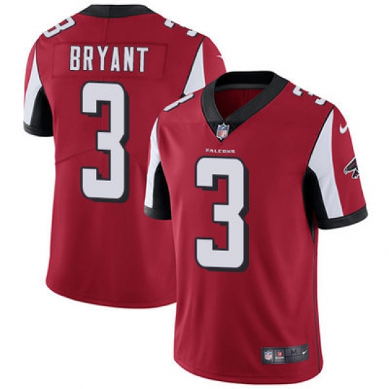 Nike Falcons #3 Matt Bryant Red Team Color Mens Stitched NFL Vapor Untouchable Limited Jersey Nike Falcons #3 Matt Bryant Red Team Color Mens Stitched NFL Vapor Untouchable Limited Jersey