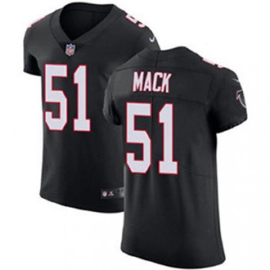 Nike Falcons #51 Alex Mack Black Alternate Mens Stitched NFL Vapor Untouchable Elite Jersey Nike Falcons #51 Alex Mack Black Alternate Mens Stitched NFL Vapor Untouchable Elite Jersey