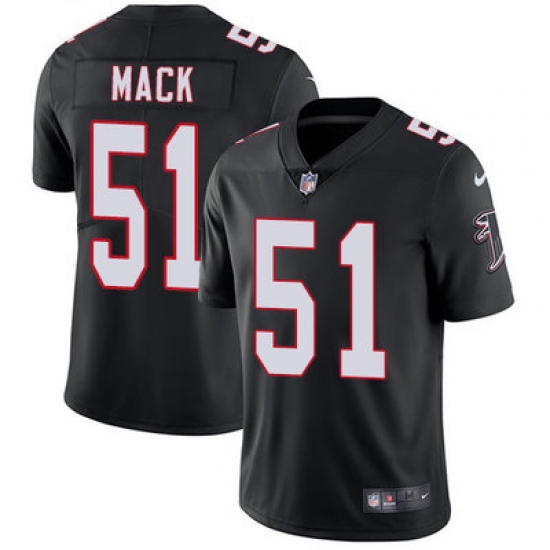Nike Falcons #51 Alex Mack Black Alternate Mens Stitched NFL Vapor Untouchable Limited Jersey Nike Falcons #51 Alex Mack Black Alternate Mens Stitched NFL Vapor Untouchable Limited Jersey