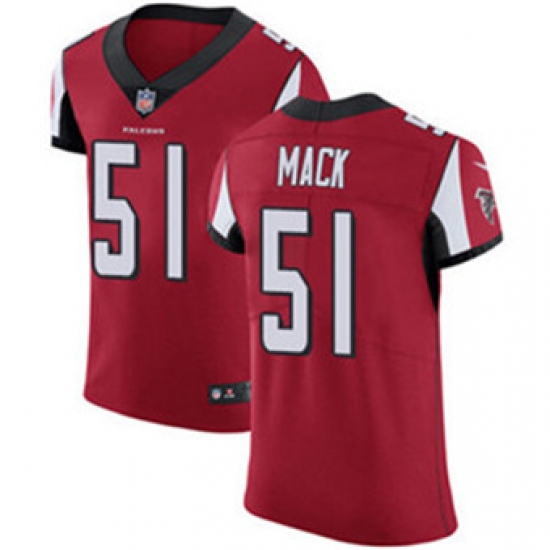 Nike Falcons #51 Alex Mack Red Team Color Mens Stitched NFL Vapor Untouchable Elite Jersey Nike Falcons #51 Alex Mack Red Team Color Mens Stitched NFL Vapor Untouchable Elite Jersey