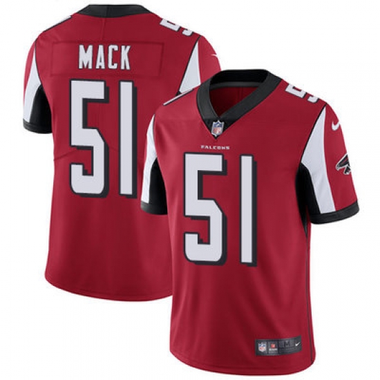 Nike Falcons #51 Alex Mack Red Team Color Mens Stitched NFL Vapor Untouchable Limited Jersey Nike Falcons #51 Alex Mack Red Team Color Mens Stitched NFL Vapor Untouchable Limited Jersey