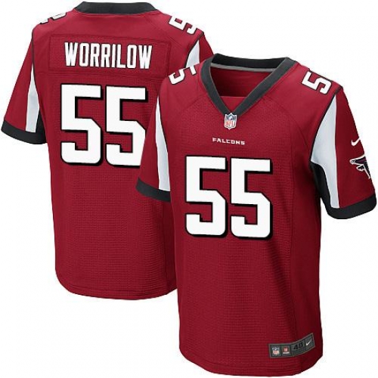 Nike Falcons #55 Paul Worrilow Red Team Color Mens Stitched NFL Elite Jersey Nike Falcons #55 Paul Worrilow Red Team Color Mens Stitched NFL Elite Jersey