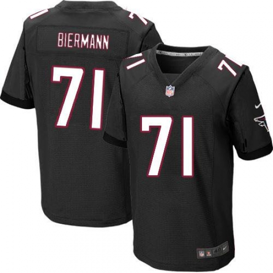 Nike Falcons #71 Kroy Biermann Black Alternate Mens Stitched NFL Elite Jersey Nike Falcons #71 Kroy Biermann Black Alternate Mens Stitched NFL Elite Jersey