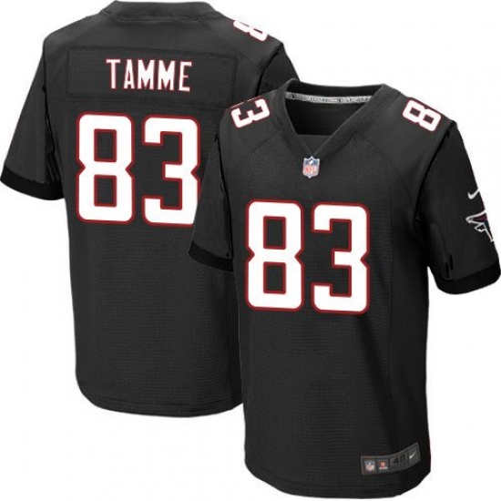 Nike Falcons #83 Jacob Tamme Black Alternate Mens Stitched NFL Elite Jersey Nike Falcons #83 Jacob Tamme Black Alternate Mens Stitched NFL Elite Jersey