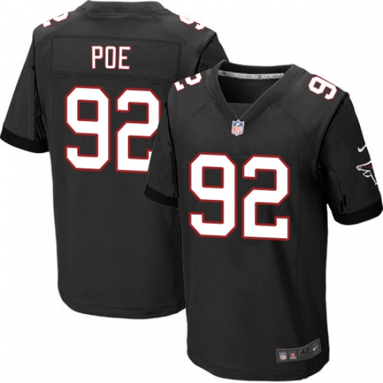 Nike Falcons #92 Dontari Poe Black Alternate Mens Stitched NFL Elite Jersey Nike Falcons #92 Dontari Poe Black Alternate Mens Stitched NFL Elite Jersey