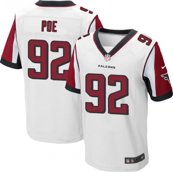 Nike Falcons #92 Dontari Poe White Mens Stitched NFL Elite Jersey Nike Falcons #92 Dontari Poe White Mens Stitched NFL Elite Jersey