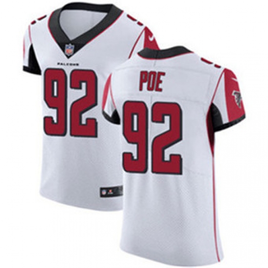 Nike Falcons #92 Dontari Poe White Mens Stitched NFL Vapor Untouchable Elite Jersey Nike Falcons #92 Dontari Poe White Mens Stitched NFL Vapor Untouchable Elite Jersey