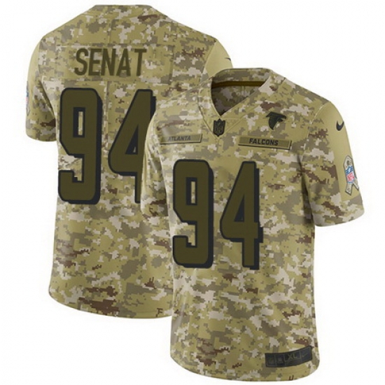 Nike Falcons #94 Deadrin Senat Camo Mens Stitched NFL Limited 2018 Salute To Service Jersey Nike Falcons #94 Deadrin Senat Camo Mens Stitched NFL Limited 2018 Salute To Service Jersey