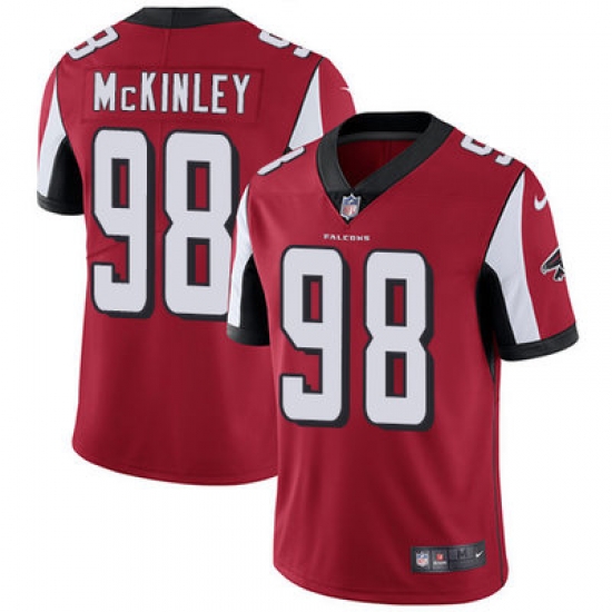 Nike Falcons #98 Takkarist McKinley Red Team Color Mens Stitched NFL Vapor Untouchable Limited Jersey Nike Falcons #98 Takkarist McKinley Red Team Color Mens Stitched NFL Vapor Untouchable Limited Jersey