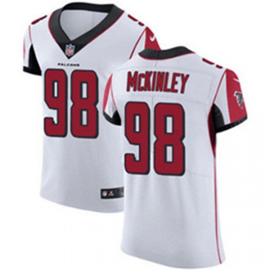 Nike Falcons #98 Takkarist McKinley White Mens Stitched NFL Vapor Untouchable Elite Jersey Nike Falcons #98 Takkarist McKinley White Mens Stitched NFL Vapor Untouchable Elite Jersey