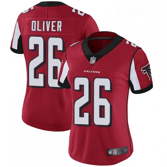 Falcons #26 Isaiah Oliver Red Team Color Women Stitched Football Vapor Untouchable Limited Jersey Falcons #26 Isaiah Oliver Red Team Color Women Stitched Football Vapor Untouchable Limited Jersey