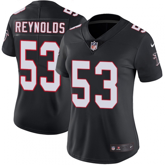 Nike Atlanta Falcons #53 LaRoy Reynolds Elite Women Black Home Jersey Nike Atlanta Falcons #53 LaRoy Reynolds Elite Women Black Home Jersey
